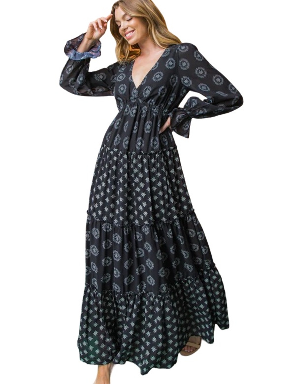 Flying Tomato SOMEBODY LIKE YOU WOVEN MAXI DRESS Size S